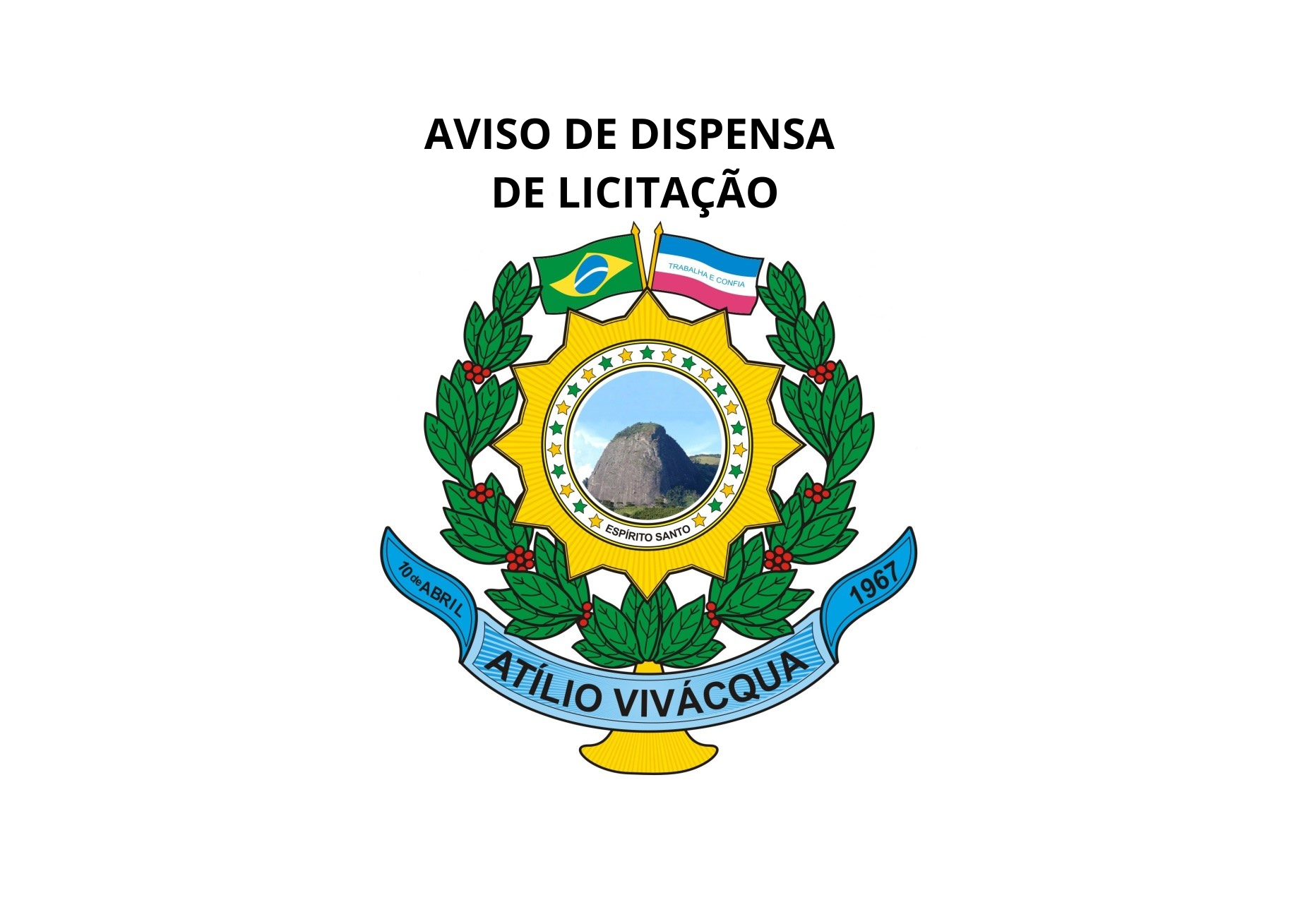 NOTÍCIA: AVISO DE DISPENSA DE LICITAÇÃO 05/2026