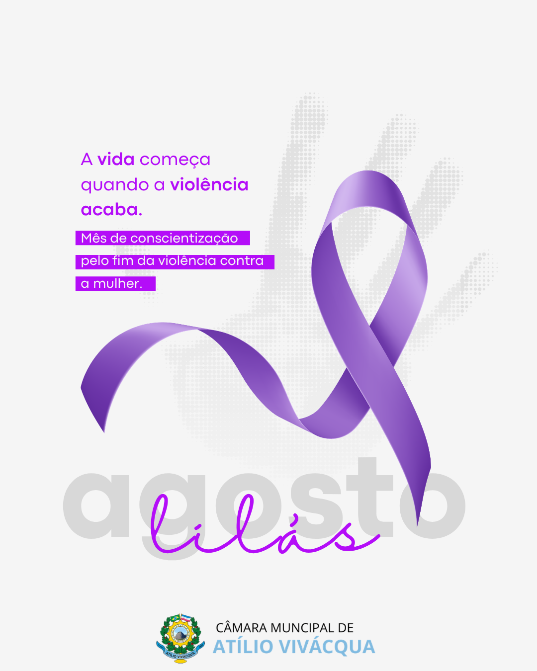 Aviso: Agosto Lilás